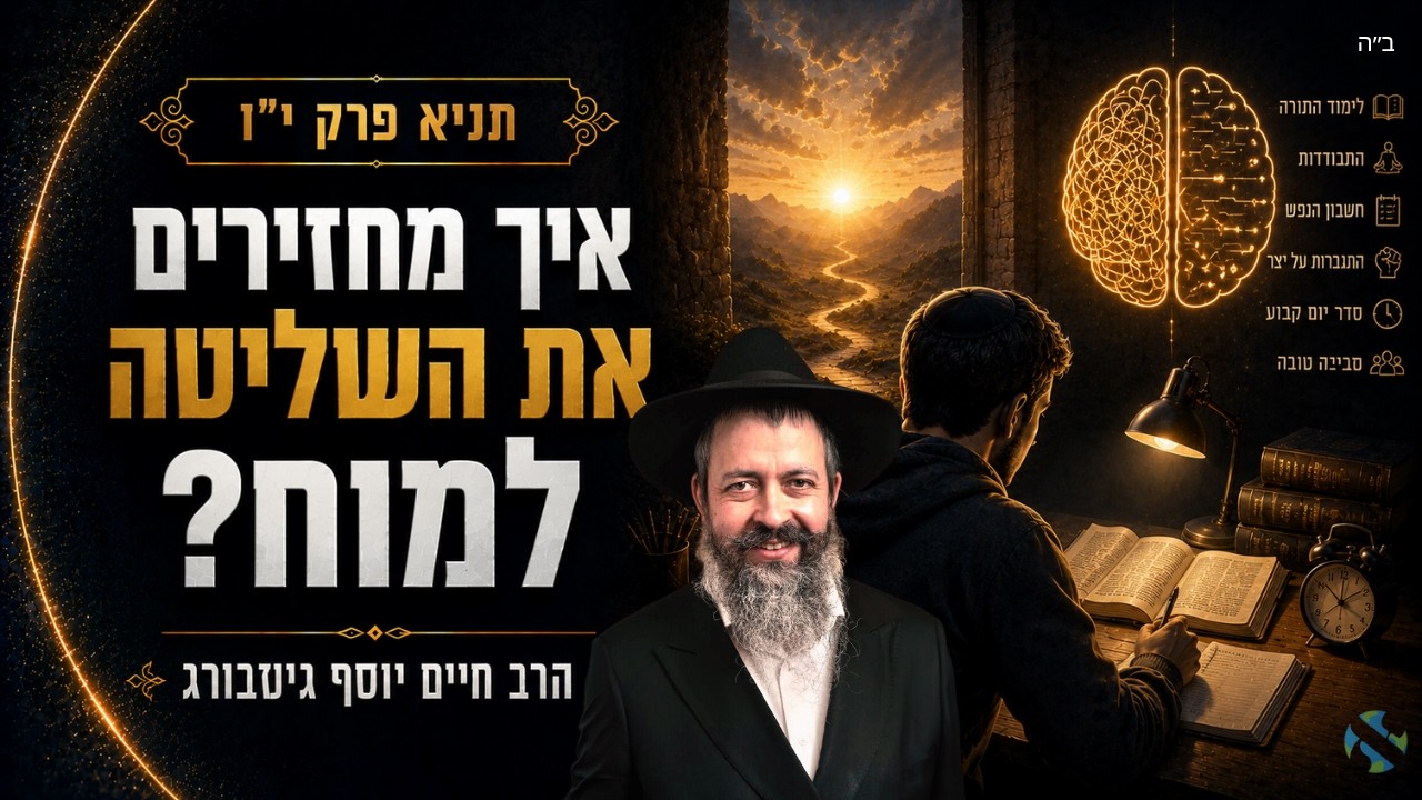 לומדים תניא עם הרב חיים יוסף גינזבורג • כח התשובה • תשפ״ו