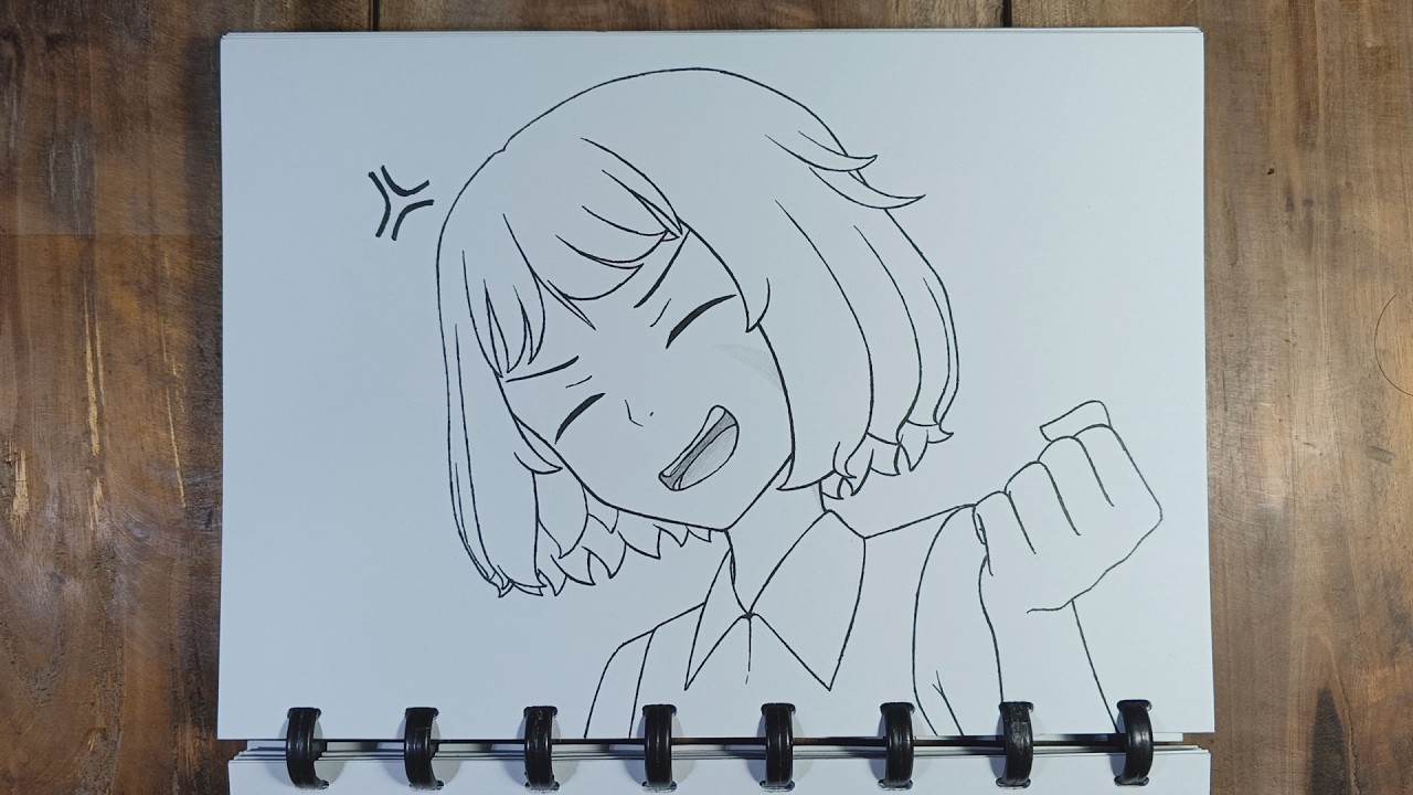 Sketchbook : Various Expressions of the Same Character (30 Pages)