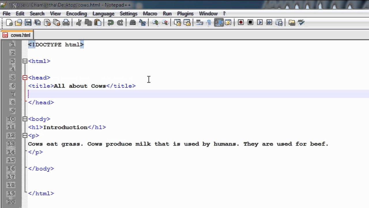 HTML5: Lesson 2 - Metadata