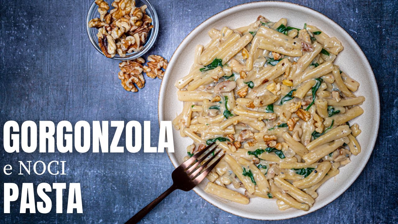 One Pot Gorgonzola, Walnut and Spinach Pasta (Pasta Gorgonzola e Noci)
