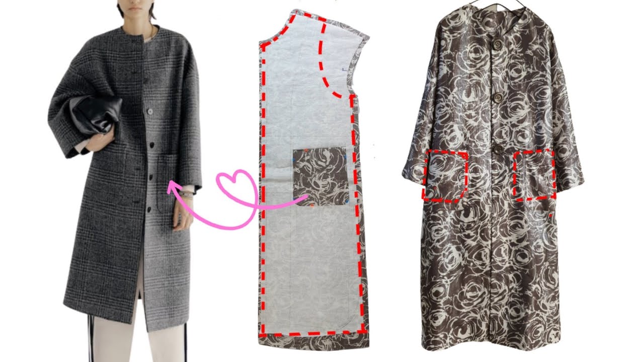 우아하고 멋스러운 간절기 롱 쟈겟만들기 Making an elegant and stylish long jacquard for the changing seasons