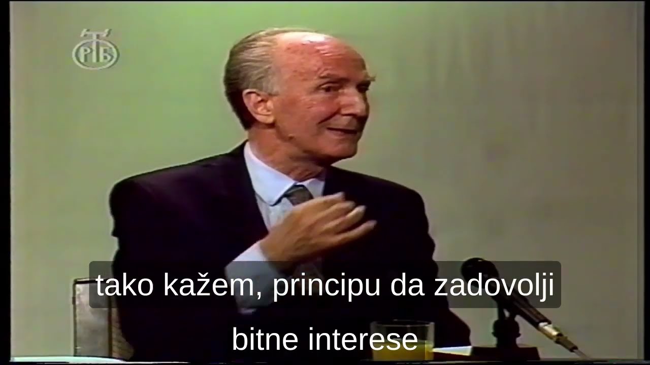 Istorijski sporazum Srba i Muslimana iz 1991. Predstavljanje - M. Filipovic i N. Koljević.^NOVO^ 2/5