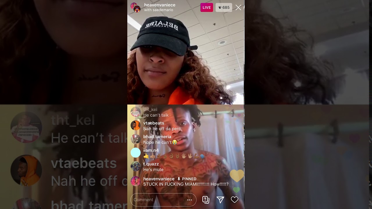Saedemario on live spitting again😂😂