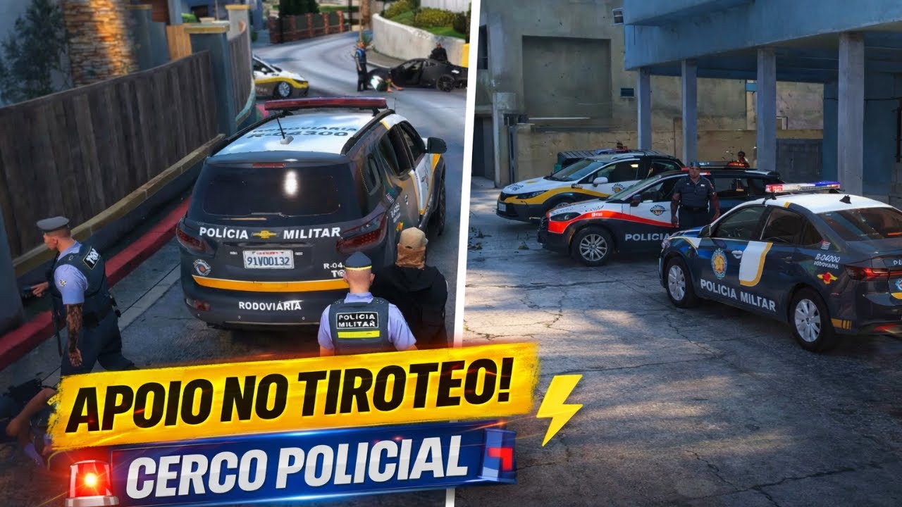 POLICIAL BALEADO! Apoio Urgente em Troca de Tiros e Cerco Policial 🚨💥#brasilandiarp
