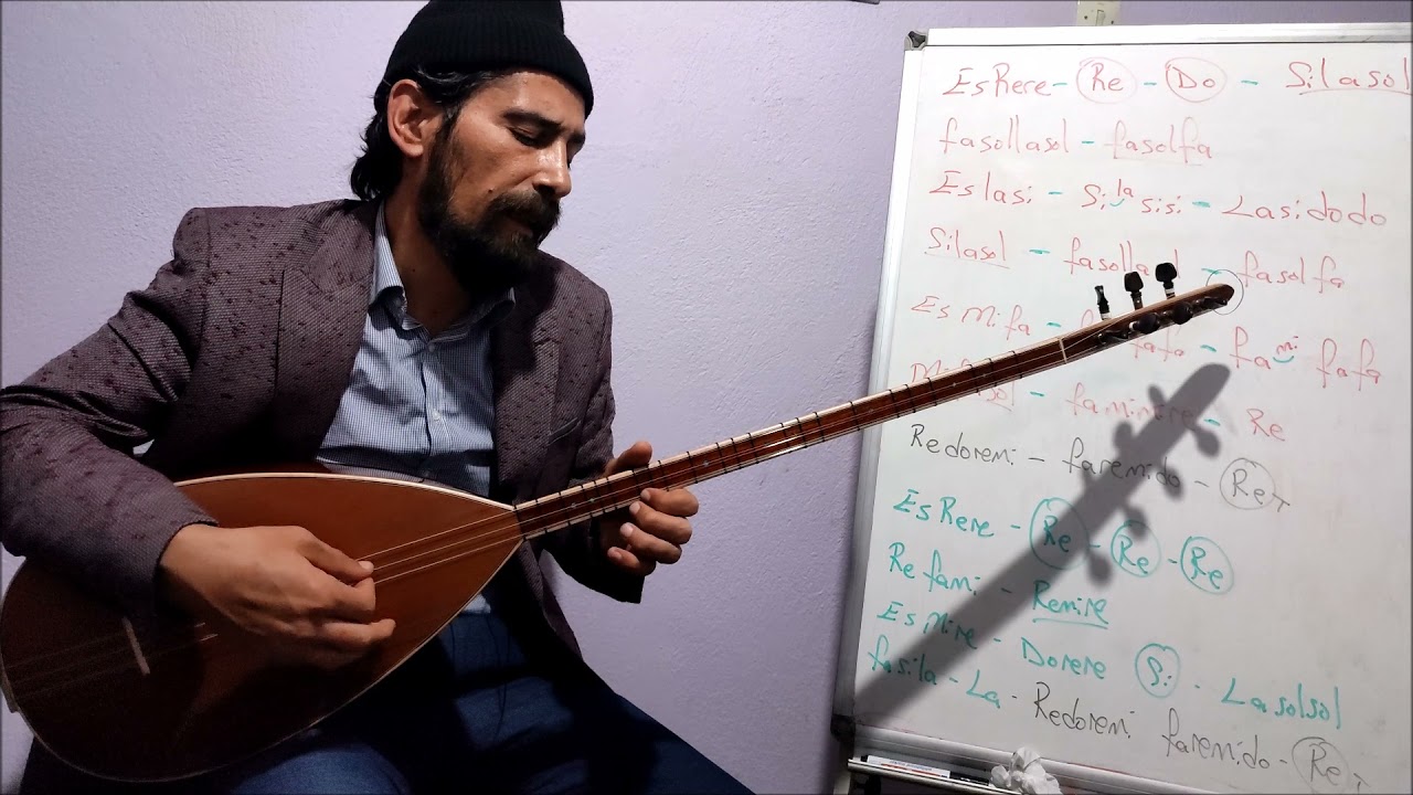 Gönlüm Ataşlara Yandı Gidiyor Uzun Sap Bağlama Solfej Dersi - Ahmet SARI