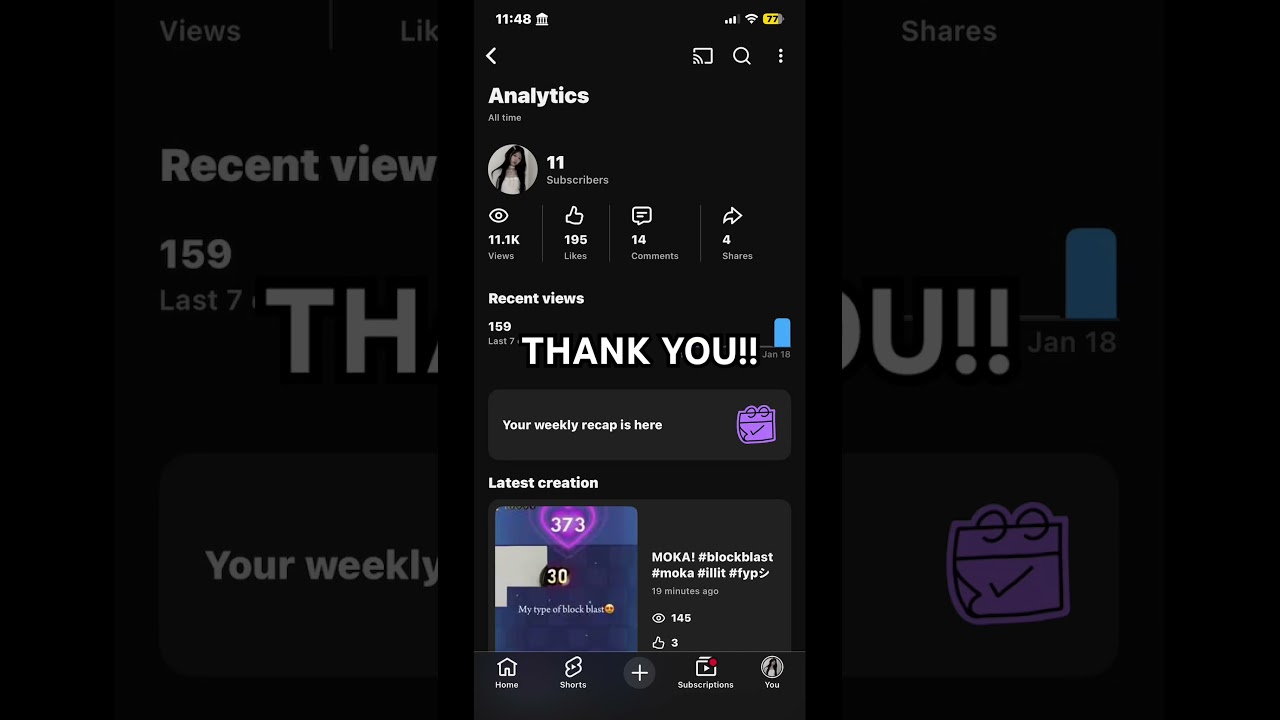 TYSM FOR ALL THIS LOVE AND SUPPORT! 