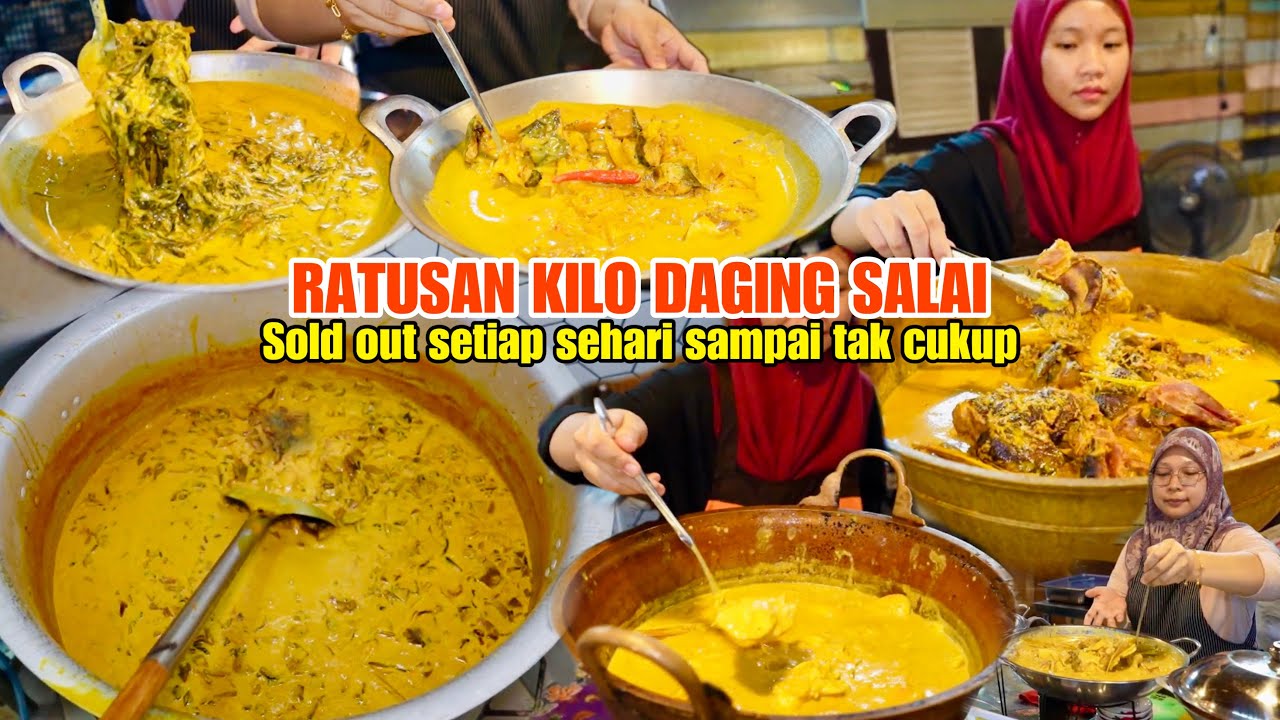 TAK HENTI HENTI PELANGGAN DATANG SAMPAI HABIS RATUSAN KILO DAGING SALAI