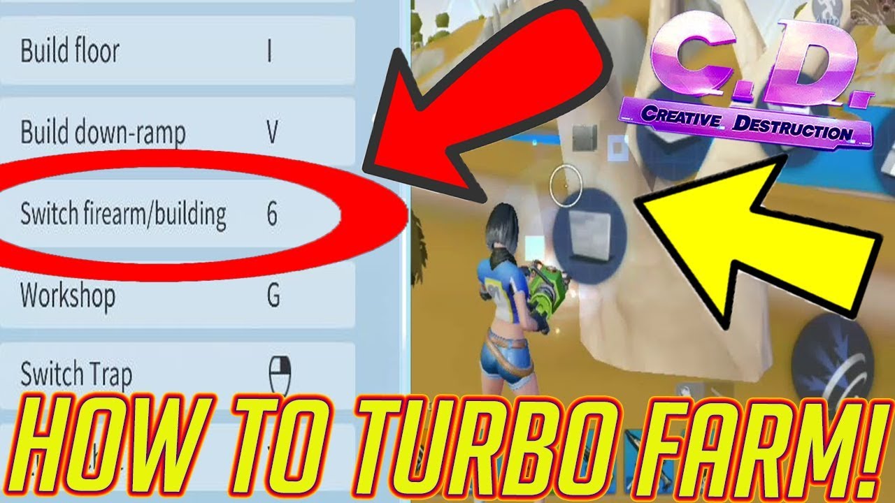 **NEW** HOW TO TURBO FARM IN CREATIVE DESTRUCTION!!!