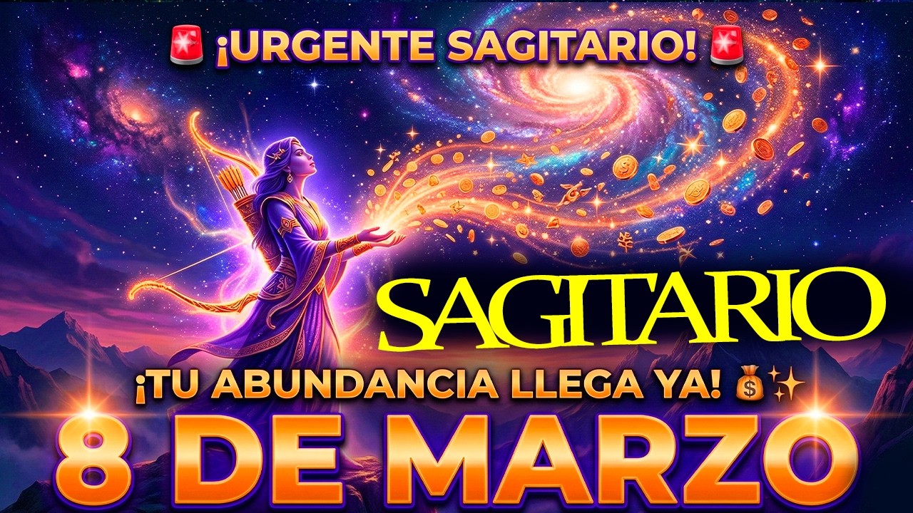 🏹 SAGITARIO 🚨 ¡EL UNIVERSO TE DEVUELVE LO QUE TE ROBARON! 🌌 Tu Lectura URGENTE (8 DE MARZO) ✨ ❤️