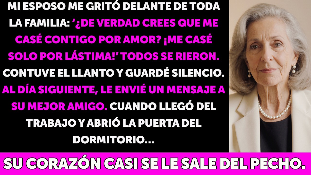 “Me humilló  ‘Me casé contigo por pena’  Al día siguiente, escribí a su mejor amigo”