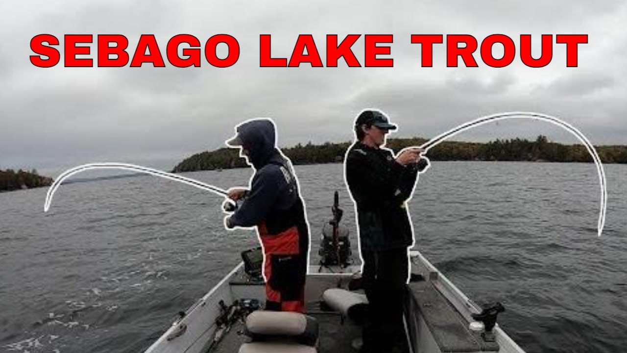 Sebago Lake Jigging up Monster Lake Trout my Biggest Laker Yet!
