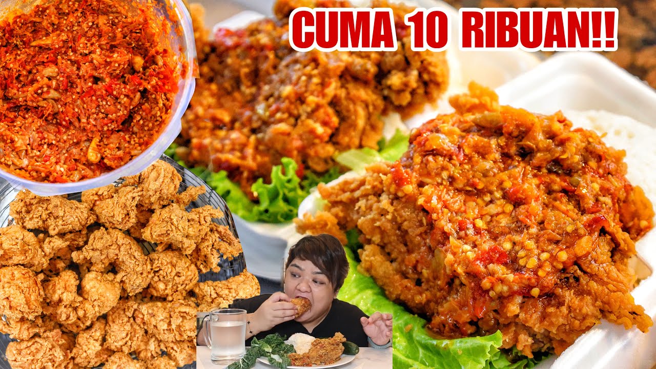 AYAM GEPREK BIG SIZE HARGA MERAKYAT!! HARGANYA CUMA 10 RIBUAN!! 🔥