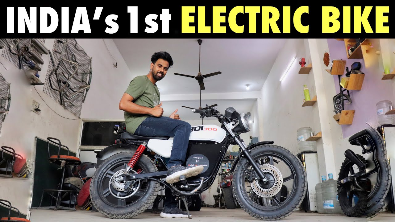 FIRST ELECTRIC BIKE of INDIA | Only 1 in INDIA | Metal Artz Customs | SJ AUTOVLOGS
