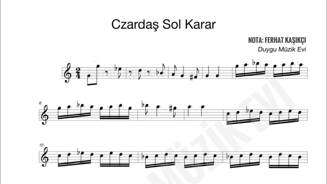 Czardaş solfej