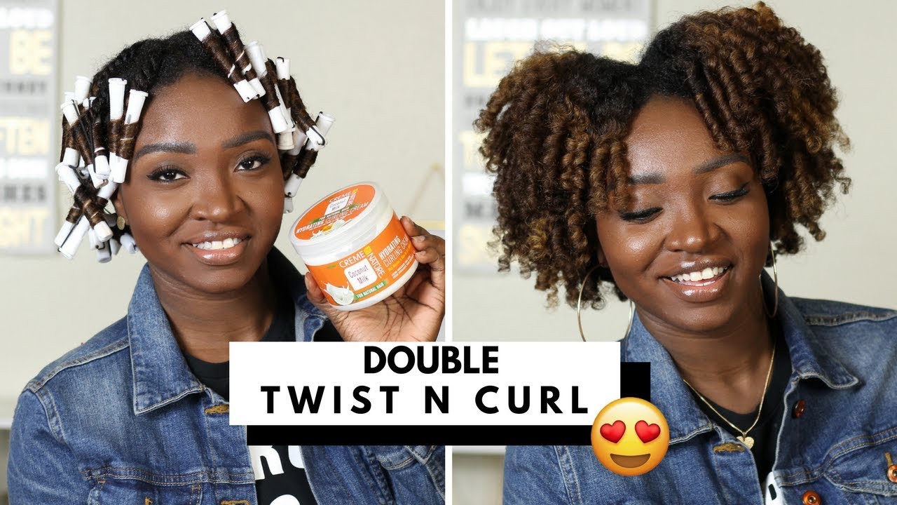 DOUBLE TWIST N CURL | Creme of Nature NEW Coconut Milk Collection