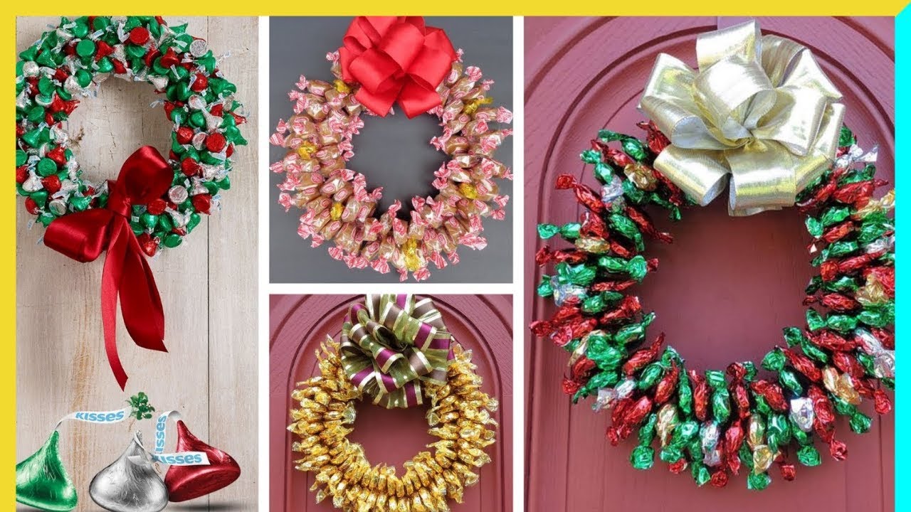 Corona de dulce para navidad