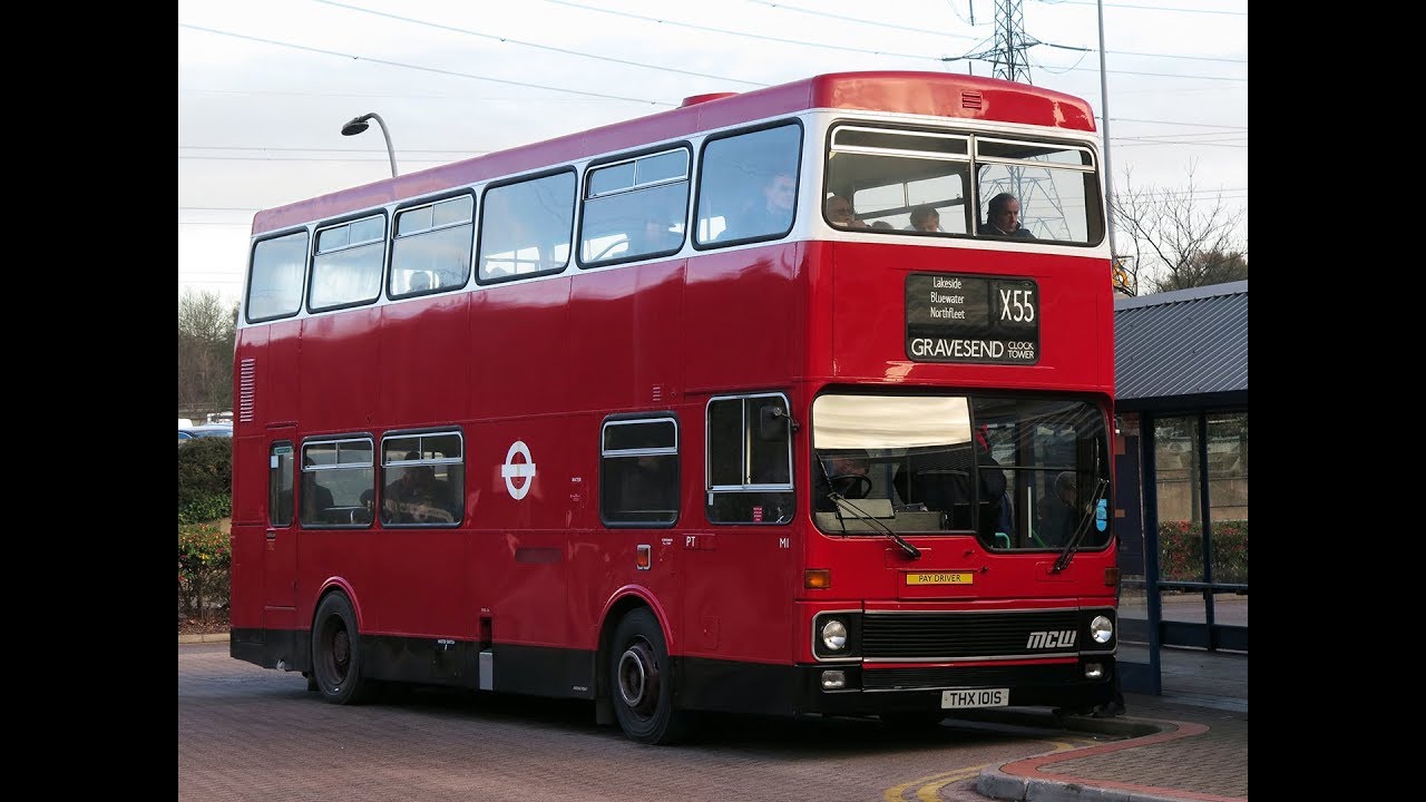 (2/12/2017) London Transport M1 MCW Metrobus Mk1 THX101S - Ensignbus Running Day 2017 - Route X55