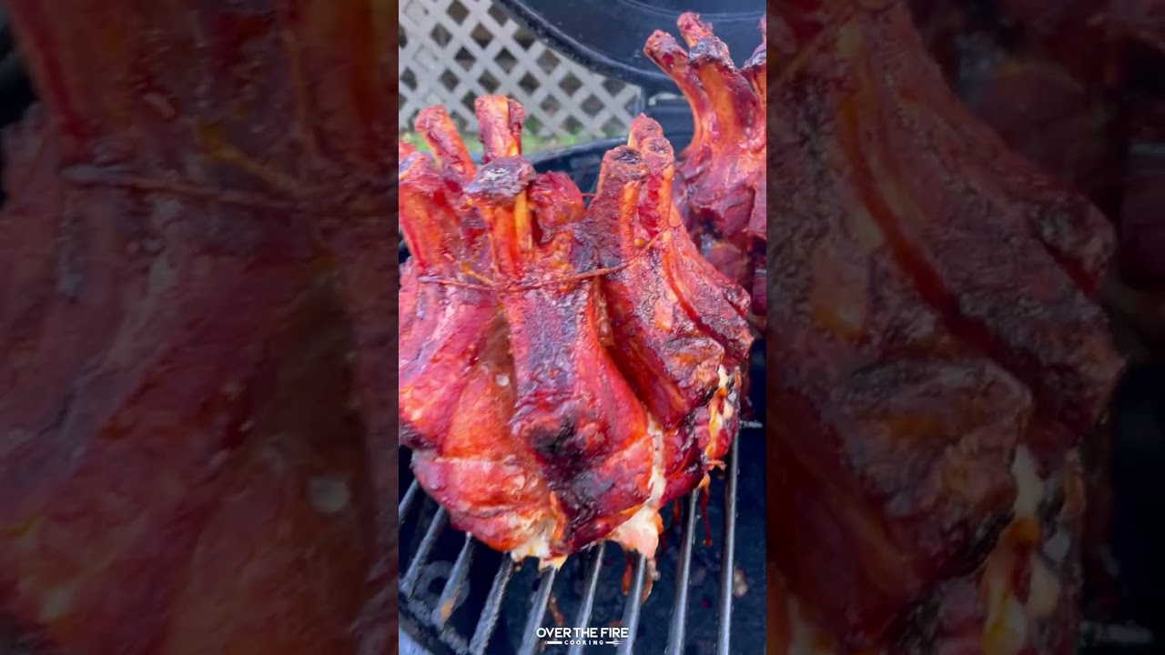Smoked Pork Crown Roast Recipe | Over The Fire Cooking by Derek Wolf