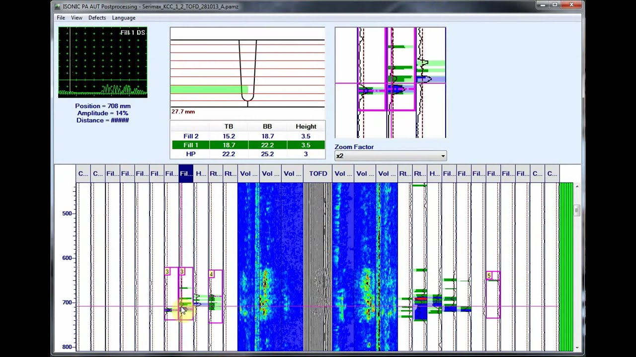 ISONIC PA AUT: Girth Welds - Zonal Discrimination - Some Postrpocessing Functions