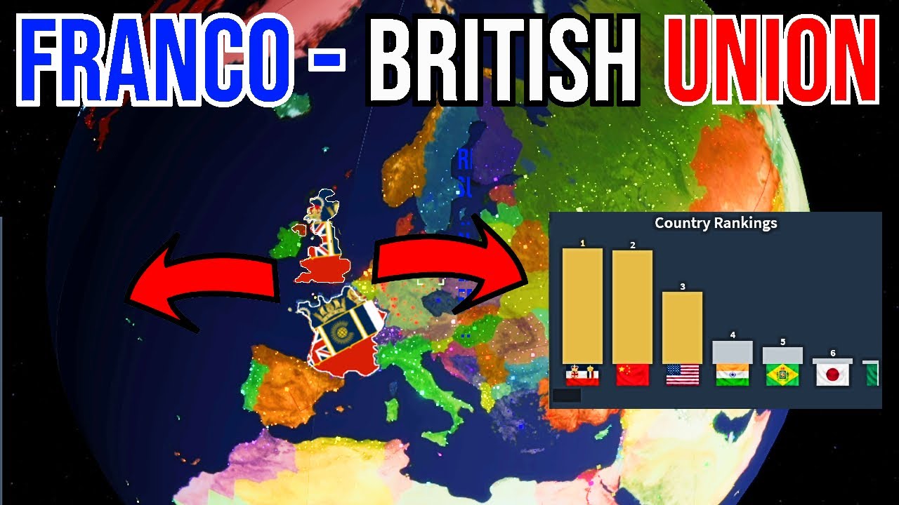 Getting #1 RANK with FRANCO-BRITISH UNION| Rise of Nations Roblox