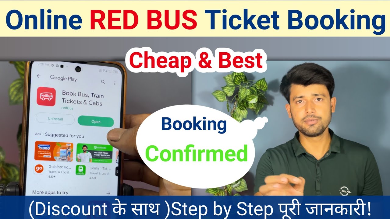 REDBUS Online Ticket Booking || How to book bus tickets online || Best bus ticket app