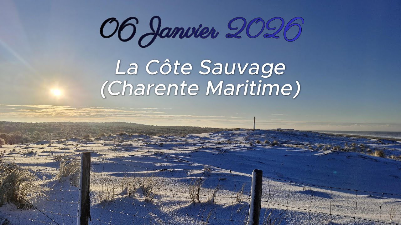 Neige la côte sauvage Charente Maritime