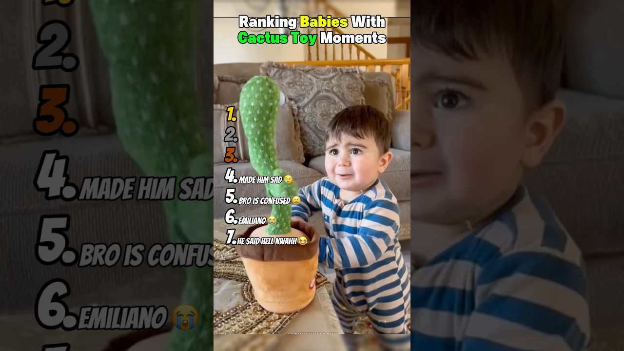Ranking Babies With Cactus Toy Moments 😂