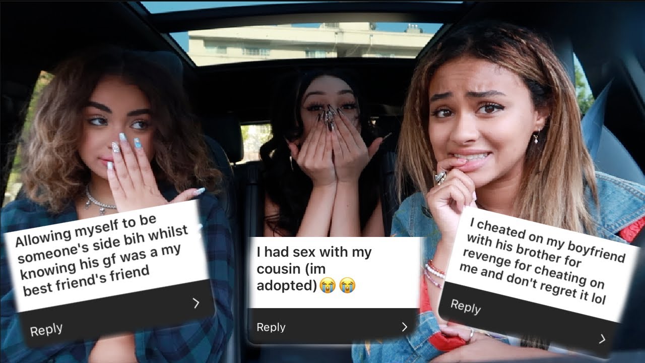 reacting to your MESSY confessions with my little sister ft. y'all messy messy