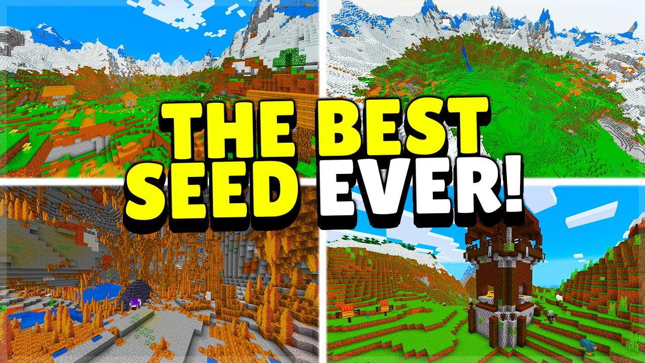 THE BEST EVER SEED For Minecraft 1.18+ Minecraft Bedrock & Java (MCPE, Xbox, Switch, PS4, PC)
