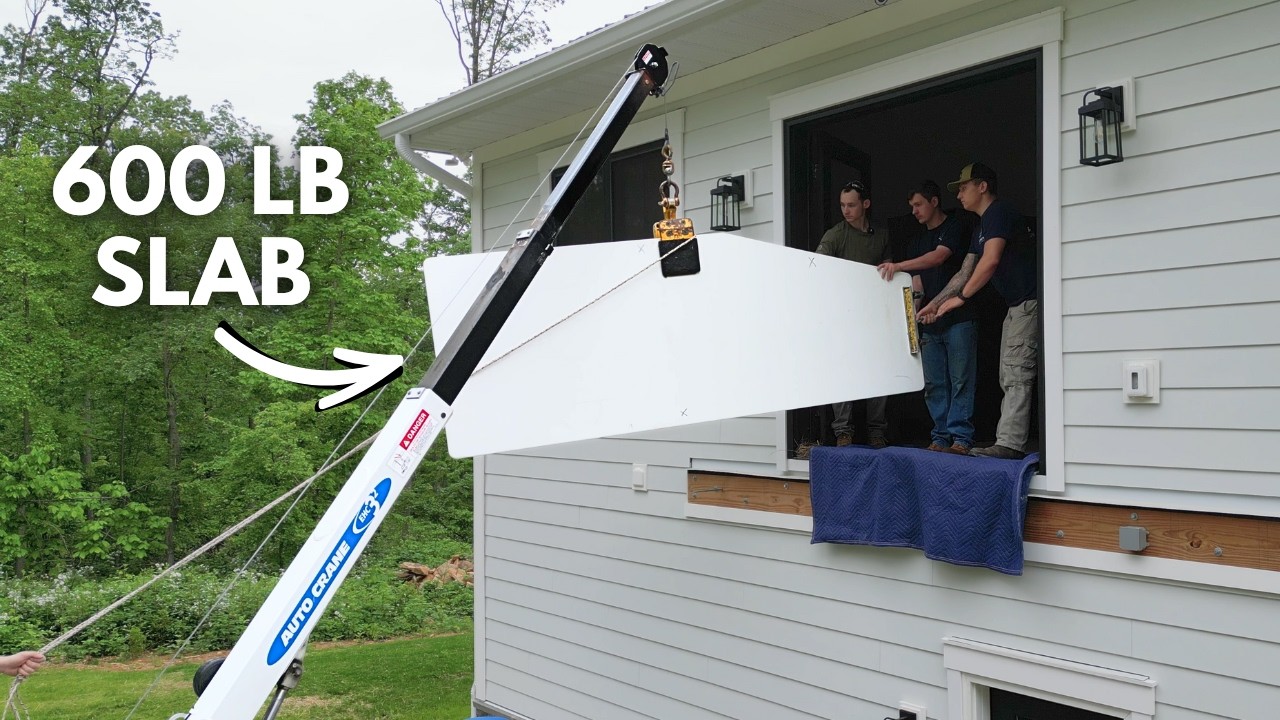 Lifting 600Lb Countertops Into Our Apartment… What Could Go Wrong?
