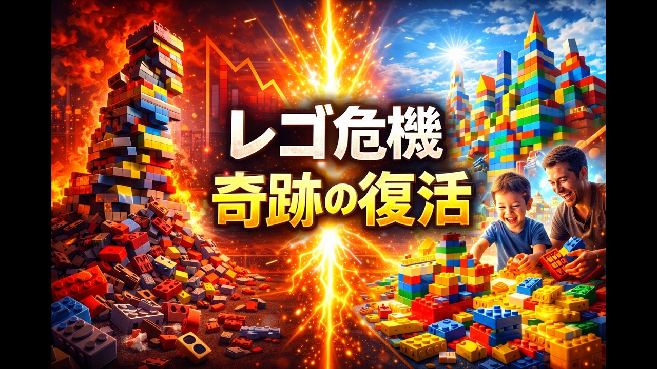 【裏ワザ】レゴ（LEGO）が倒産寸前だった衝撃の真実。知らないと損する「捨てる」大逆転劇。LEGO&rsquo;s Miraculous Recovery.