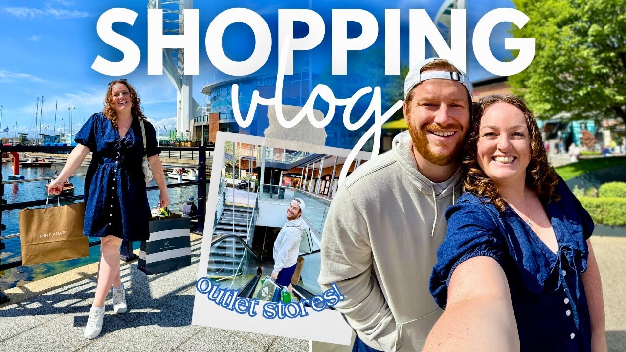 COME SHOPPING WITH US! 🛍️ outlets vlog 👖 refinding my style & BIG haul 👗 Gunwharf Quays, Portsmouth