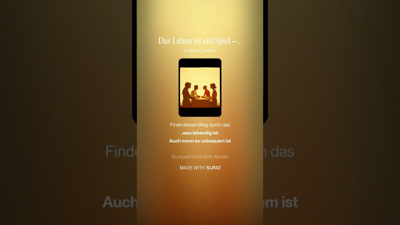 Das Leben ist ein Spiel  // viele vergessen, dass sie spielen