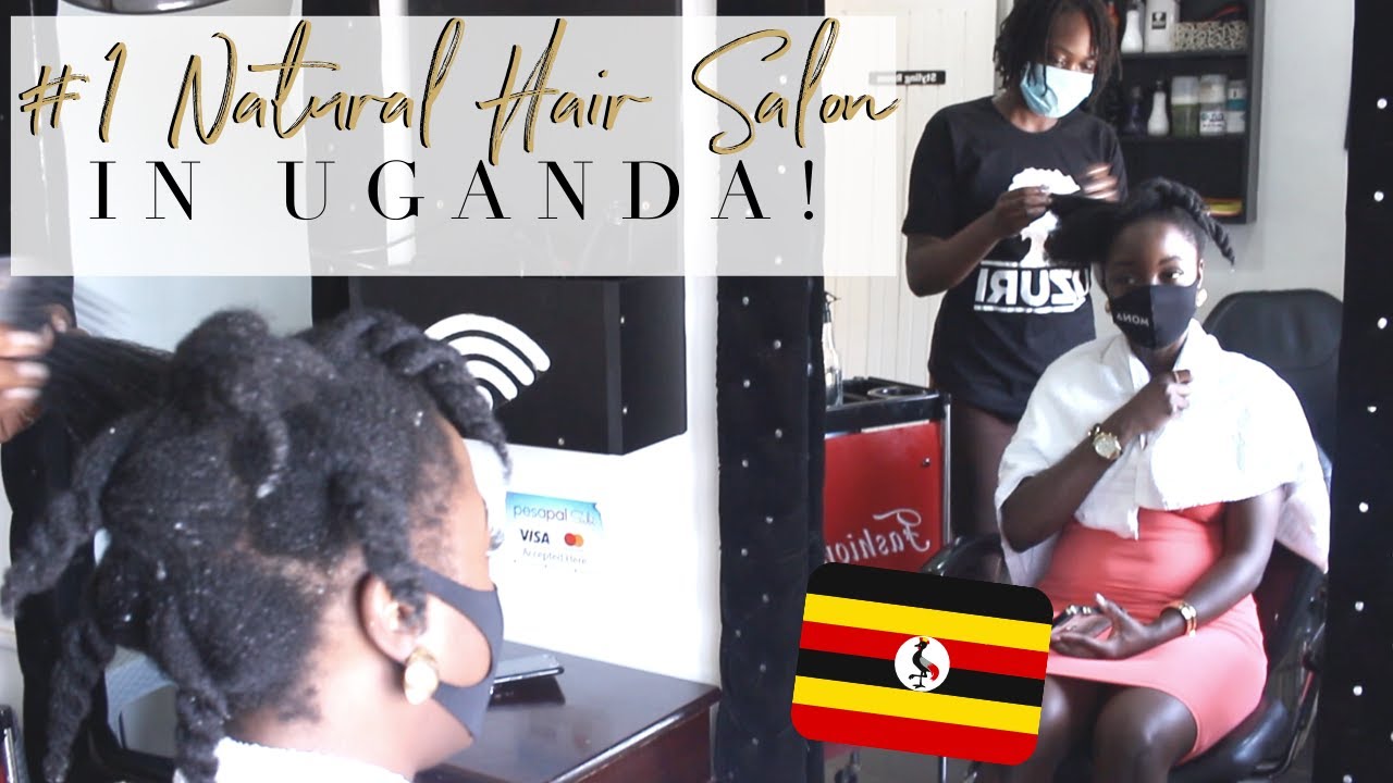 I WENT TO THE #1 NATURAL HAIR SALON IN UGANDA | UZURI NATURAL HAIR SALON | UGANDAN YOUTUBER