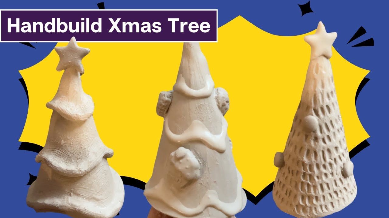 DIY Hand Built Ceramic Christmas Trees  Step by Step Tutorial