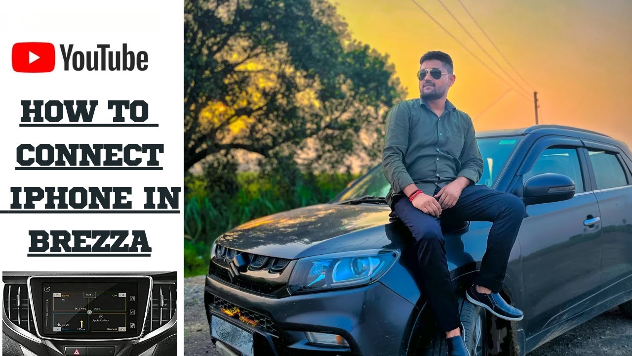 How to Play music in Maruti Suzuki Brezza and Baleno stereo using iphone🎶🎵