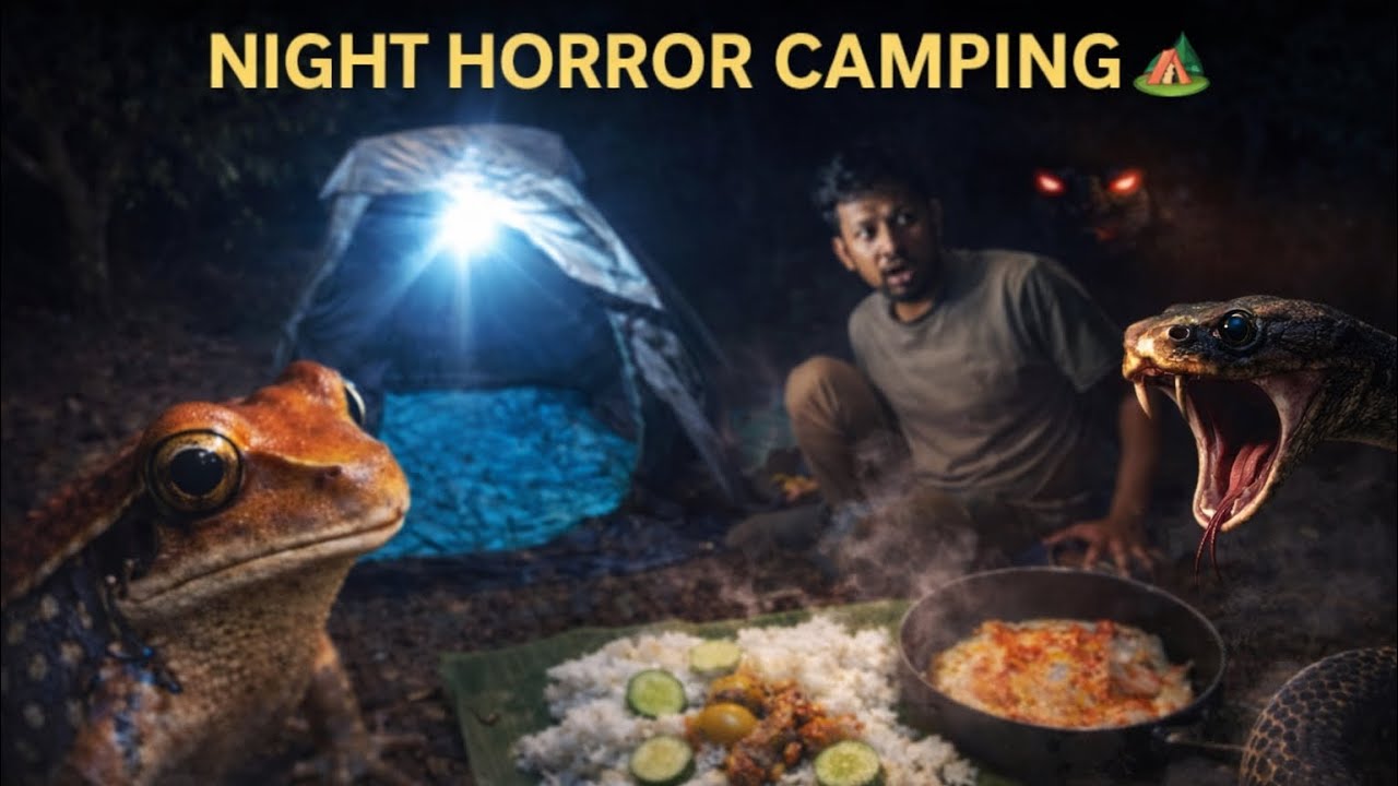 Night Camping in Jungle 🌙🔥 | Frog, Food & Full Adventure #konkan #shimga #holi 