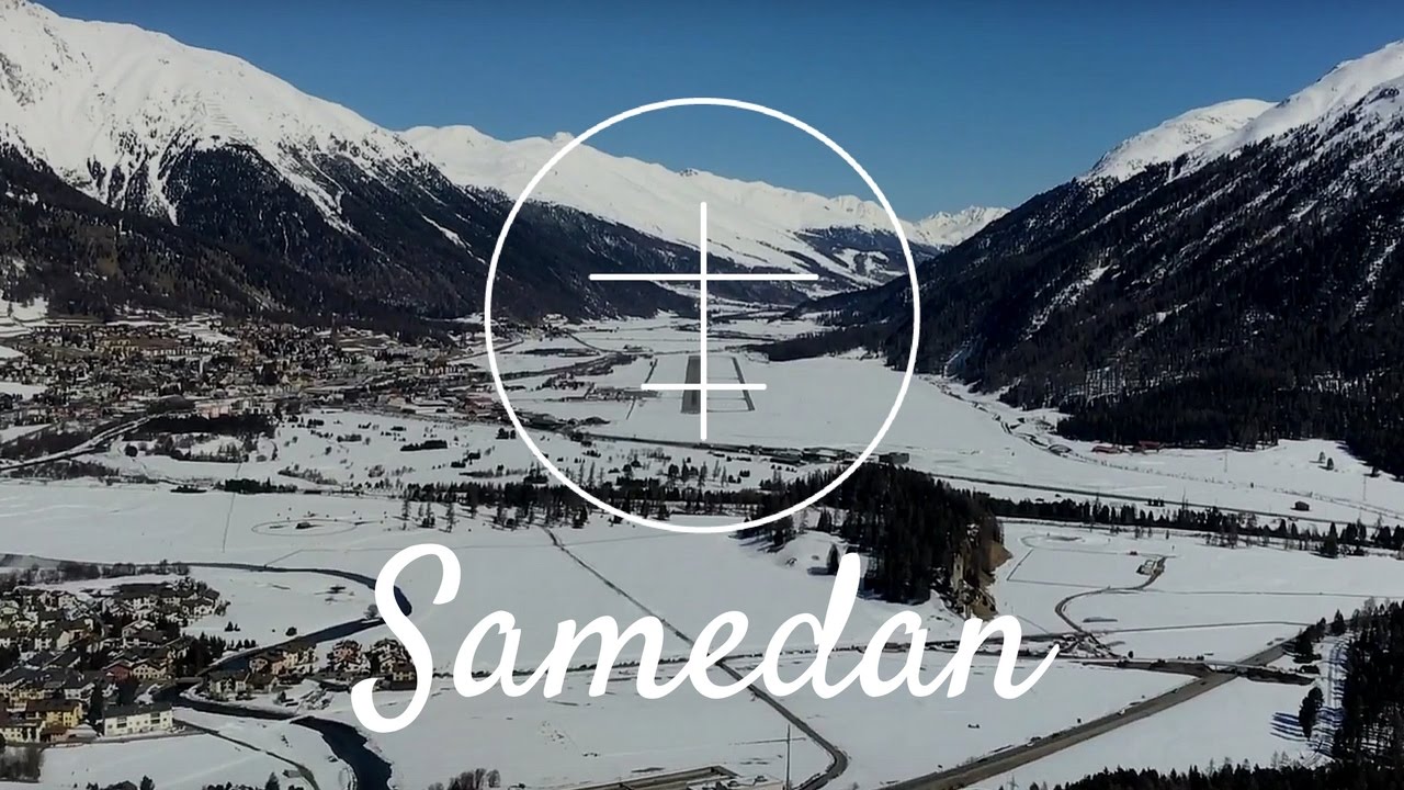 Most Beautiful APPROACH  Into SAMEDAN  - Challenger 604