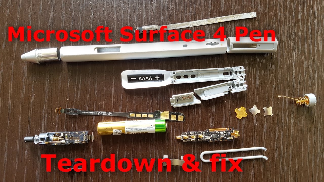 Microsoft Surface 4 Pro Pen Fix - Как разобрать и отремонтировать стилус