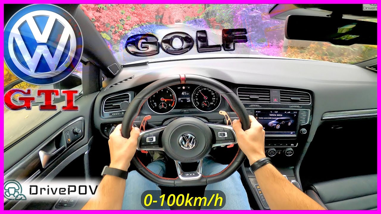 STAGE 1 VW Golf MK7 GTI Performance Pack 2.0 TSI | 315HP-454NM | ACCELERATION, TOP SPEED | #DrivePOV
