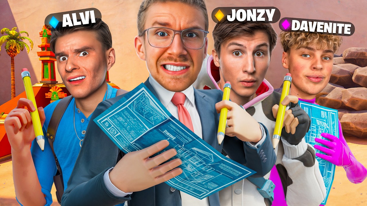 FORTNITE MASTER BUILDERS MIT ALVI, JONZY UND DAVENITE!😂 4.0
