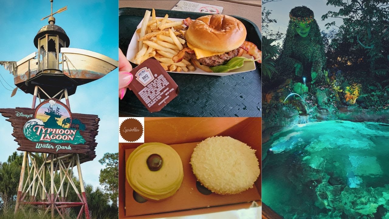 Disney's Typhoon Lagoon Lunch | Moana Journey of Water walk through | Trying Sprinkles Cupcakes