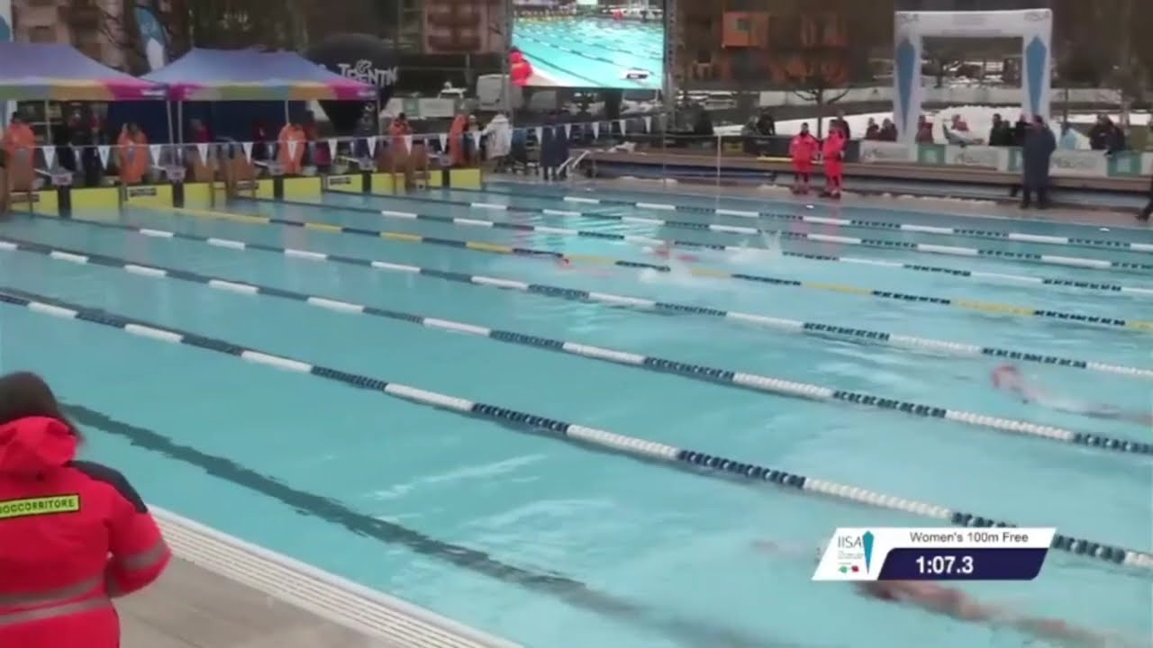 0.16 Seconds from Gold! 🥈 100m Ice Swim Freestyle Final | Limitless Mum