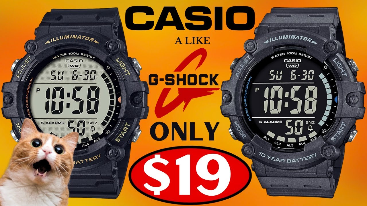 Новые часы G-SHOCK, аналогичные CASIO, всего за 19 долларов. Негативный ЖК-дисплей (4K)
