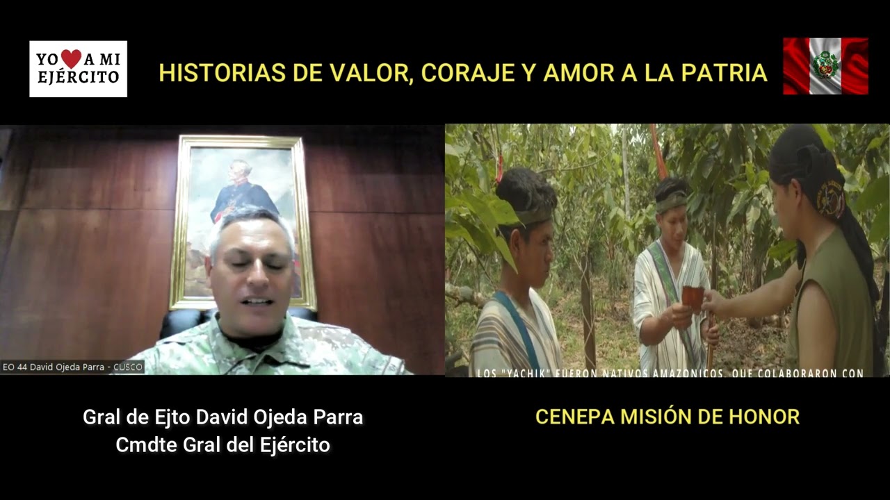 Historias de guerra y valor en el Cenepa, Gral Ejto David Ojeda Parra, Cmdte Gral del Ejército