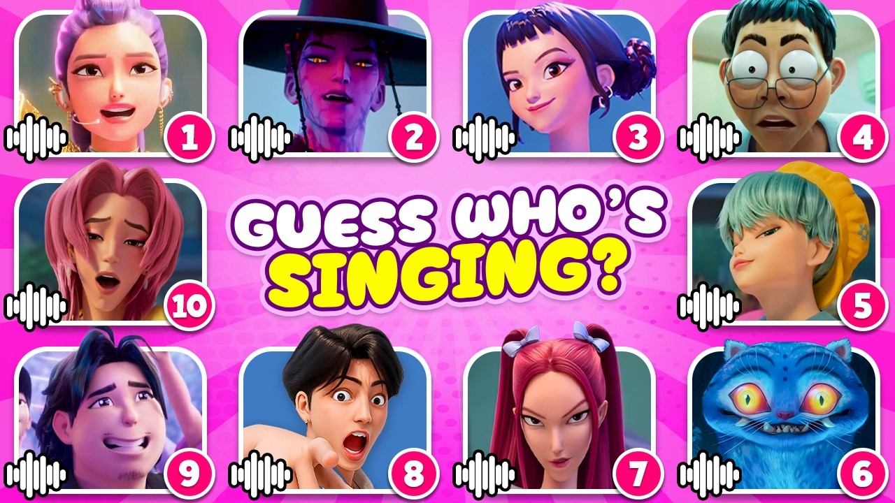 Guess KPop Demon Hunters Movie Characters by Their Songs & Voice | Rumi, Jinu, Huntrix, Saja Boys