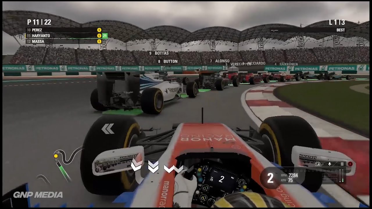 F1 2016 - Рио-Харианто - Manor Racing - Трасса Сепанг - Геймплей
