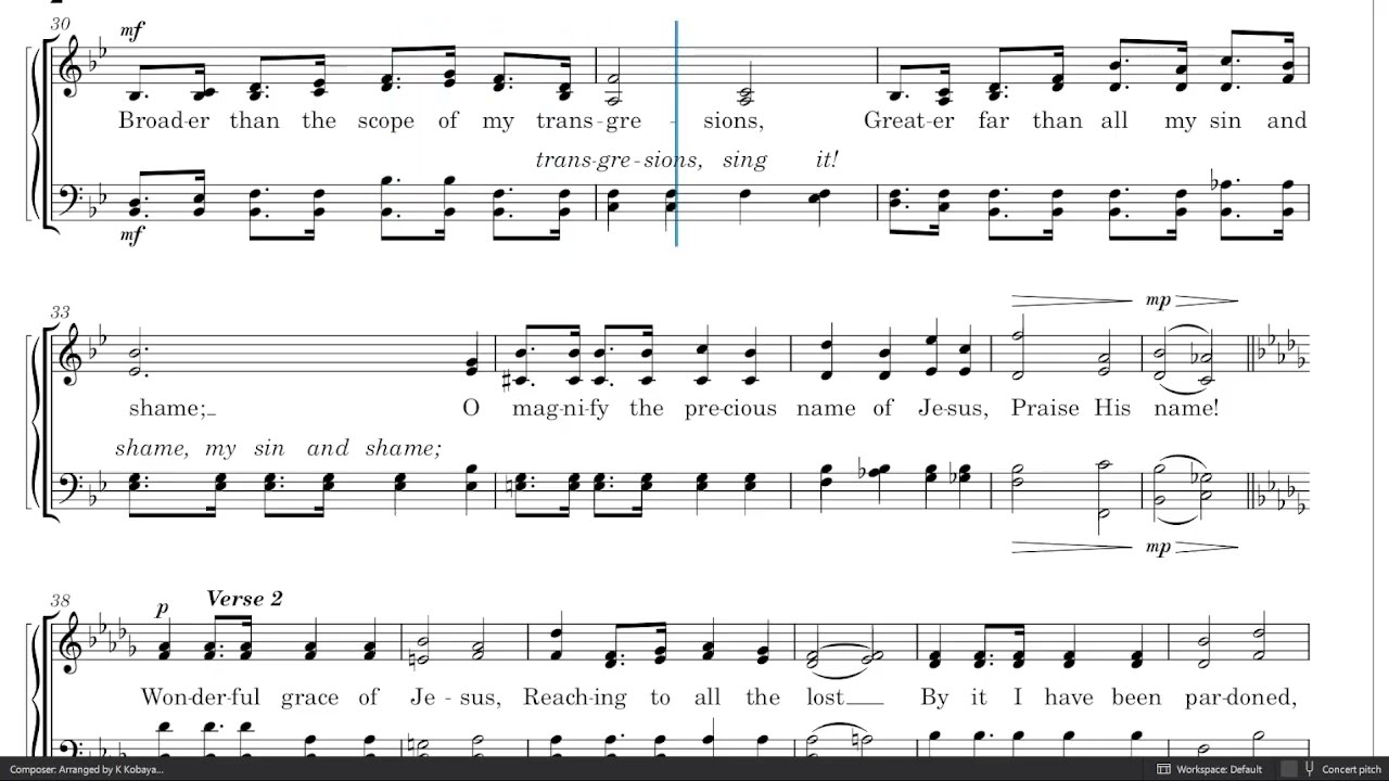 BASS   Wonderful Grace of Jesus
