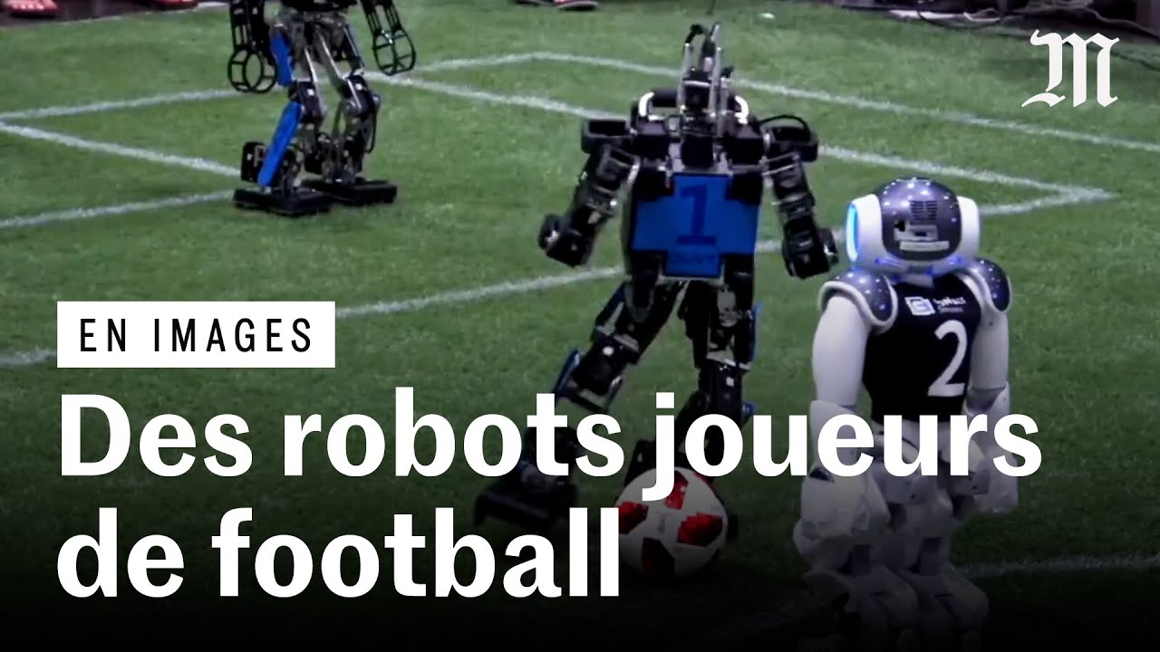 A la RoboCup, des robots jouent (mal) au football