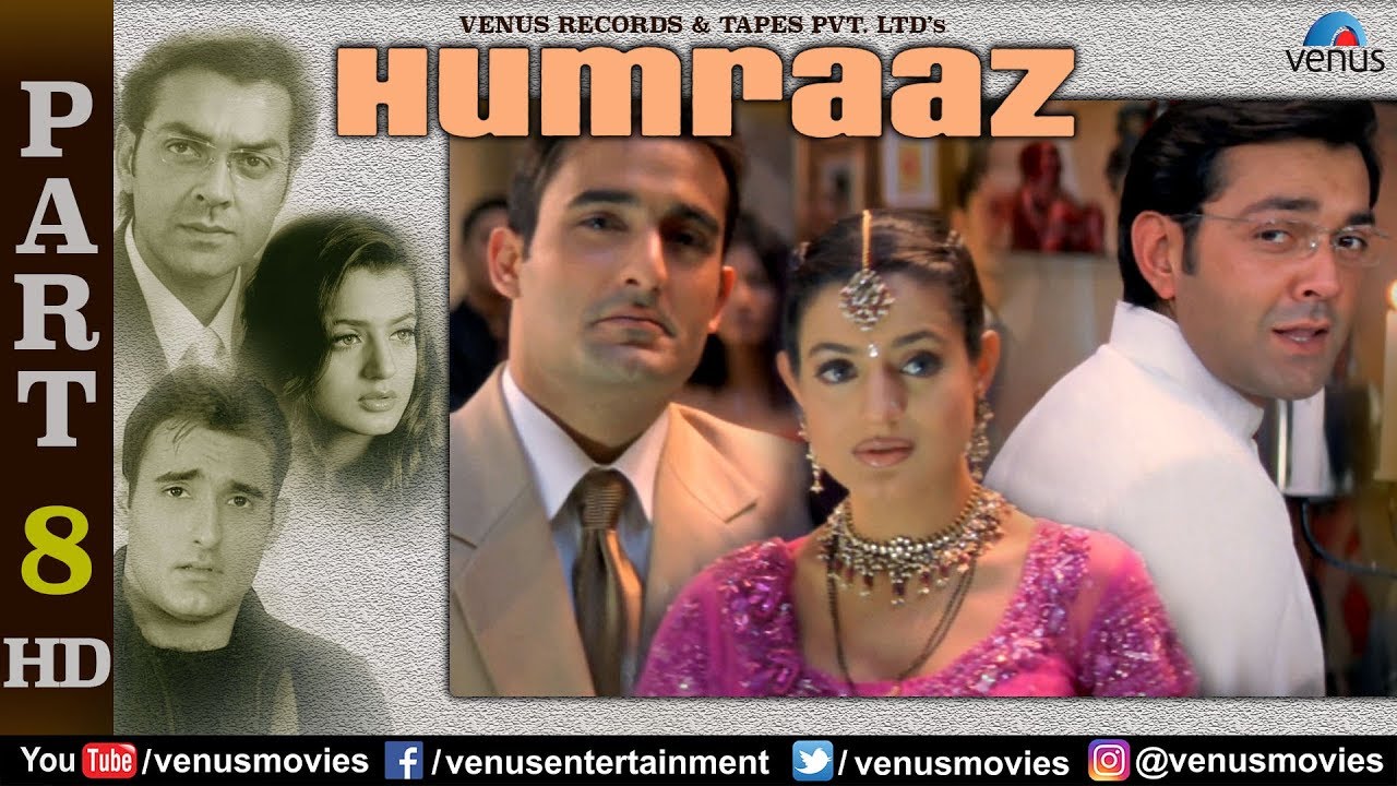 Humraaz  - Part 8 | Akshaye Khanna | Amisha Patel | Bobby Deol | Best Bollywood Movie Scenes